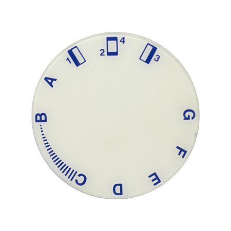 Placa Indicativa de Pontos Adesiva para Seletor de Ponto da Máquina de Costura 2008S - 743018142