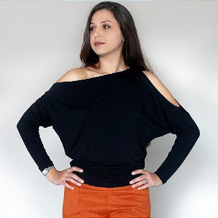 Blusa Charm - Manga longa.