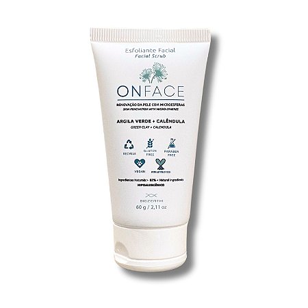 Esfoliante Facial OnFace Argila Verde e Calêndula Biozenthi 60g