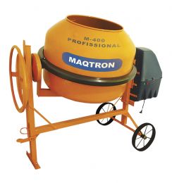 Betoneira Vencedora Maqtron M 400 Profissional Motor 2cv Monofásico 100/240v 4 Polos 400 Litros Chave 24v