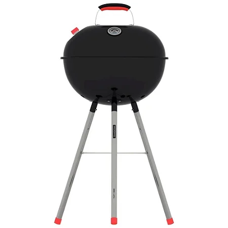 CHURRASQUEIRA A CARVÃO TCP-450L TRAMONTINA COM TAMPA COM TERMÔMETRO EM AÇO ESMALTADO GRELHA E UTENSÍLIOS EM AÇO INOX - 26500009