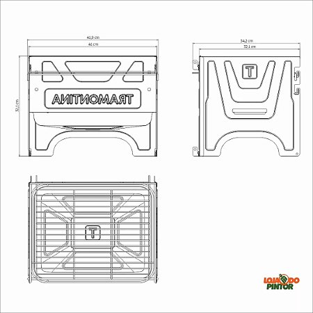 CHURRASQUEIRA PORTÁTIL À CARVÃO TRAMONTINA TCP-380 - 26500012
