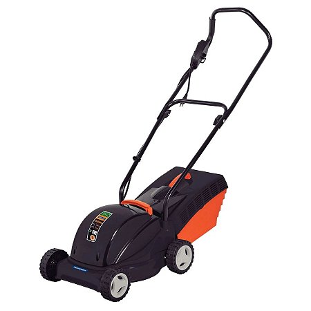 CORTADOR DE GRAMA ELÉTRICO TRAMONTINA CE35M2 COM DIÂMETRO DE CORTE DE 350 MM COLETOR RÍGIDO E CHASSI METÁLICO 1300 W 127 V - 79659150