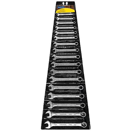 JOGO DE CHAVES COMBINADAS TRAMONTINA BASIC COM CORPO EM AÇO ESPECIAL CROMADO 17 PEÇAS - 41128217