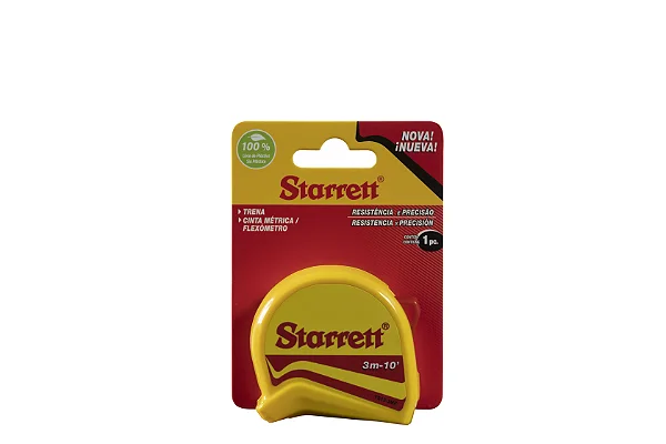 TRENA DE BOLSO MOD. STARRETT 3M/10' MM/POL - STS12-3M