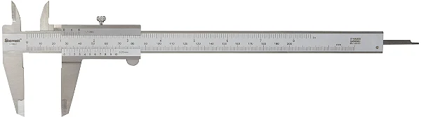 PAQUIMETRO INOX FOSCO 200 X 0,05MM - 1/128" - 125MEB-8/200