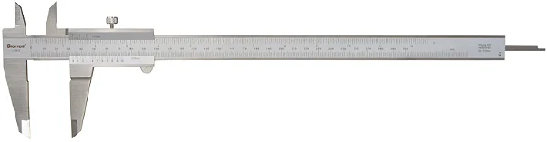 PAQUIMETRO INOX FOSCO 300 X 0,05MM - 1/128" - 125MEB-12/300