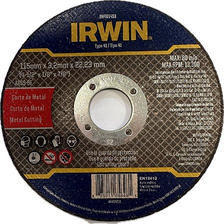 DISCO DE CORTE METAL 4 1/2X3,2mmX7/8 - IW401453