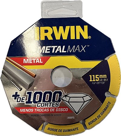 1998845 - IRWIN DIAM CORTE METALMAX AG 4.5" X 7/8" 1998845