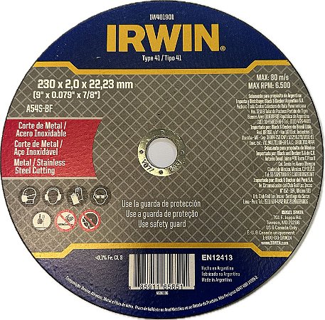 DISCO CORT.FINO MET/INOX 9X2,0mmX7/8 - IW401901