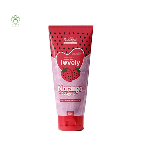 Esfoliante Corpo e Rosto Morango Lovely - Face Beautiful