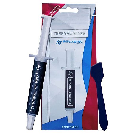 Pasta Térmica Com Prata Thermal Silver Implastec Seringa 5g