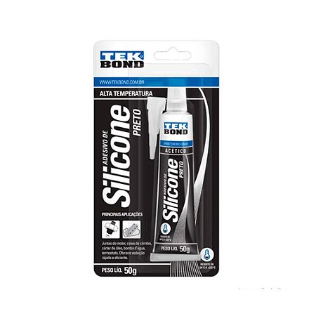 Silicone Alta Temperatura Preto Black Delid Relid 50g