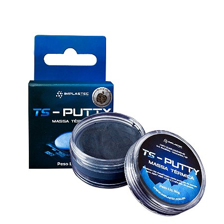 Massa Térmica Ts Putty 50g 12,8 Wmk Thermal Pad Black Edition