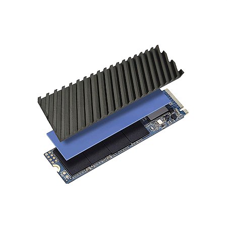 Dissipador Calor de Alumínio e Grafeno 2mm SSD NVMe M2 2280 Desktop Notebook