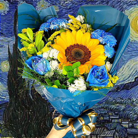 Arranjo buquê Van Gogh