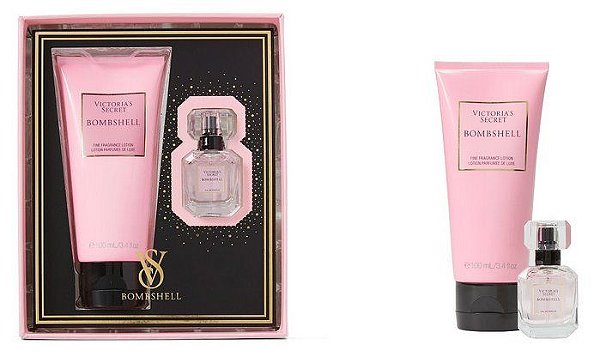 Kit Creme Corporal e Mini Fragrância Bombshell Victoria's Secret