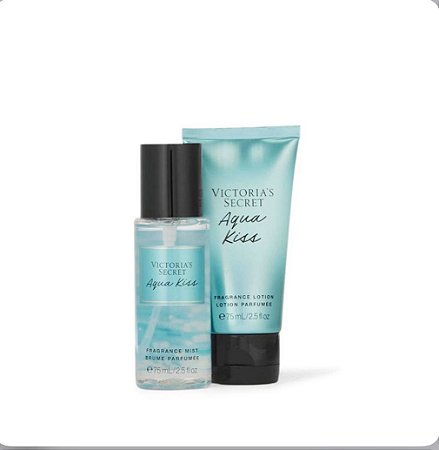 Kit Miniatura Aqua  Kiss- Hidratante e Body Splash