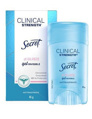 Desodorante Secret Clinical Strength Clear Gel Ph Balanced