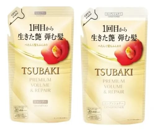 Kit Refil Volume & Repair - Shampoo 300 ml e Conditioner 300ml - Tsubaki