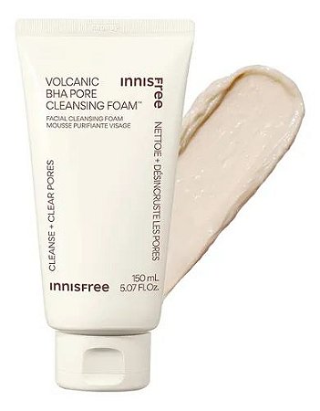 Espuma De Limpeza Innisfree Volcanic Bha Pore Com Ácido Sali 150 Ml