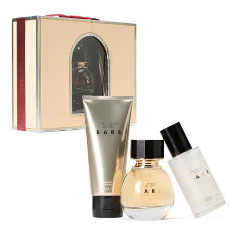 Kit Victorias Secret Bare Eau de Parfum 50ml + Locão + Bruma