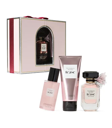 Kit Victorias Secret Tease Eau de Parfum 50ml + Locão + Bruma
