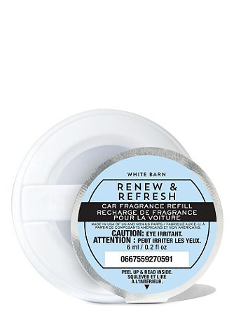 Refil Fragrância De Carro Bath & Body Works Renew & Refresh