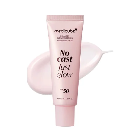 Protetor Solar No Cast Just Glow Collagen Sunscreen - SPF 50 Medicube 50ml