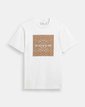 T-shirt Signature Square Coach - TAM S