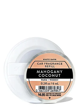 Refil Fragrância De Carro Bath & Body Works Mahogany Coconut 6ml