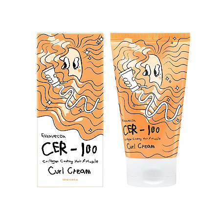 Creme Finalizador Elizavecca CER-100 Collagen Coating Hair A+ Muscle Curl Cream 120ml
