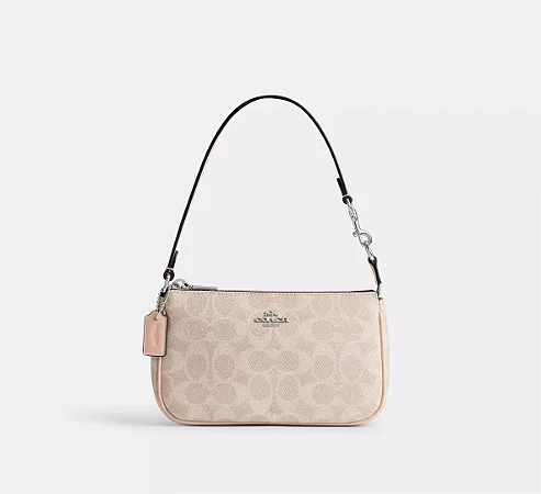 Bolsa Coach Nolita 19 In Signature Canvas - COR: Prata/Areia/Taupe