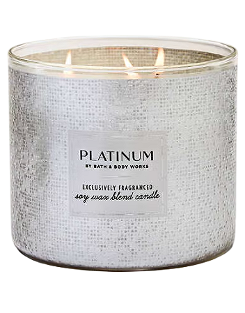 Vela Aromática 3 pavios Platinum Candle Bath & Body Works
