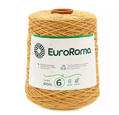 Barbante Euroroma Mostarda Nº 6 (610 Metros)