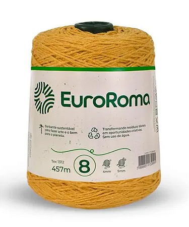 Barbante Euroroma Mostarda Nº 8 (457 Metros)