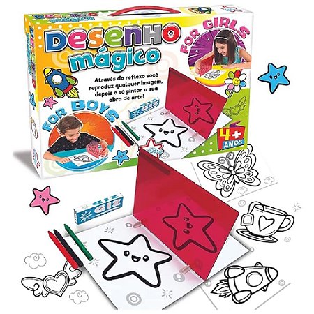 Desenho Magico Espelho Brinquedo Para Desenhar E Colorir