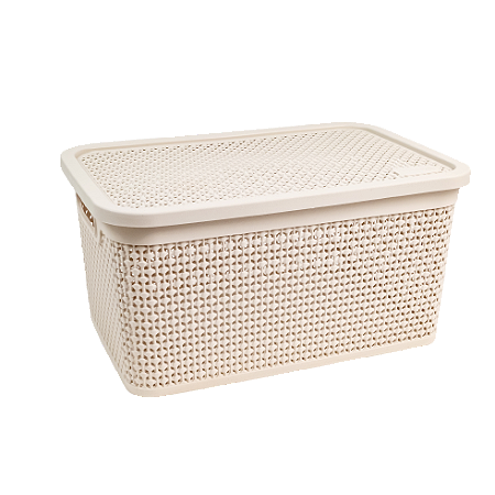 Caixa Naturalle Rattan 2,5 Litros Areia