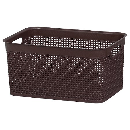 Caixa Rattan 15Lts Marron