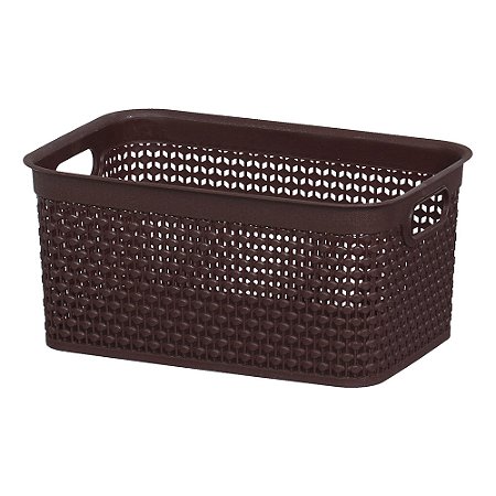 Caixa Naturalle Rattan 4 Litros Tabaco