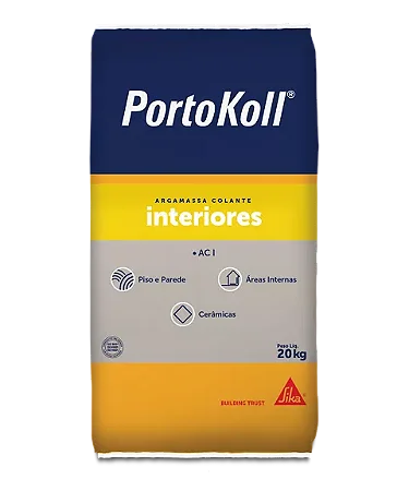 Argamassa colante do tipo ACI cinza 20KG Portokoll