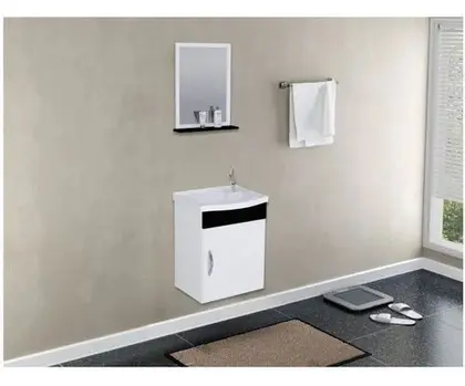 KIT SIENA SUSPENSO 1 PORTA 39cm PRETO RORATO