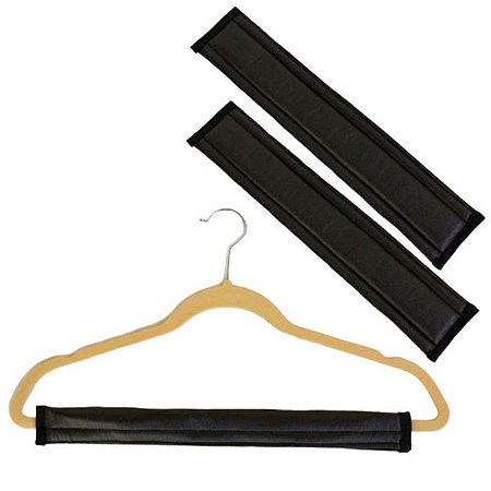 Tira Vinco Roupas Delicadas 35x9cm 06 Peças Preto