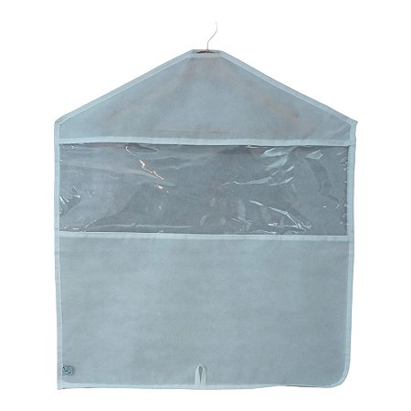Capa Protetora Casaquinho Em Tnt e Visor Pvc Cristal 80x60cm Branco