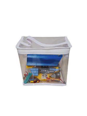 Organizador De Brinquedo Pvc Transparente 20x15x20cm