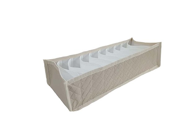 Colmeia Organizadora Gaveta Adulto Matelassê 40x14x10cm Marfim