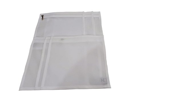 Saquinho Organizador Multiuso Tnt Organza 06 peças 20x20cm Branco