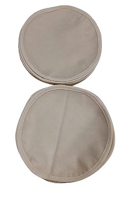 Protetor Para Prato de Feltro 22cm Com 12 peças Bege