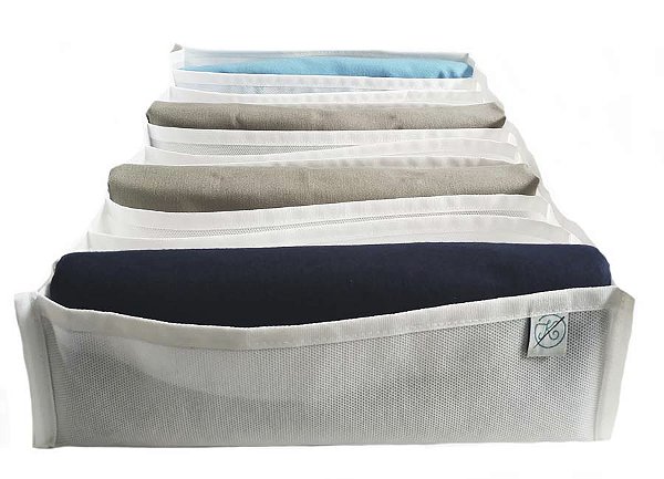 Colmeia Organizadora Gaveta Camiseta Tnt Estruturada 40x28x10cm Branca