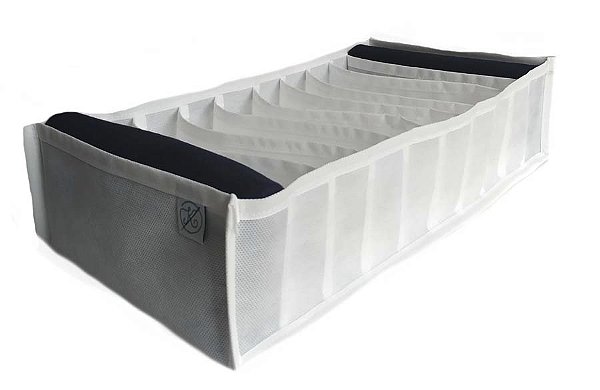 Colmeia Organizadora Gaveta Fitness Tnt Estruturada 40x20x10cm Branca